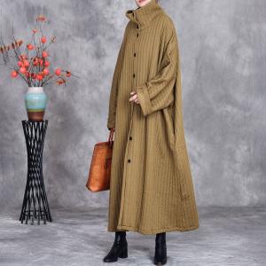 Plus Size Designer Quilted Cocoon Coat