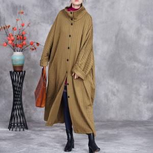 Plus Size Designer Quilted Cocoon Coat
