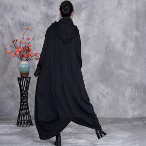 Asymmetrical Long Quilted Hooded Coat