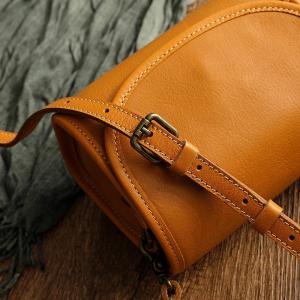 Adjustable Strap Leather Crossbody Phone Bag