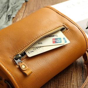 Adjustable Strap Leather Crossbody Phone Bag