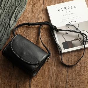 Adjustable Strap Leather Crossbody Phone Bag