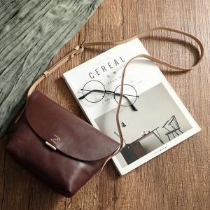 High Quality Cowhide Leather Flap Shoulder Bag