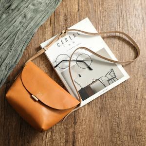 High Quality Cowhide Leather Flap Shoulder Bag