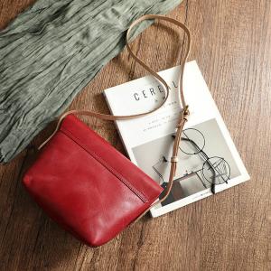 High Quality Cowhide Leather Flap Shoulder Bag