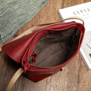 High Quality Cowhide Leather Flap Shoulder Bag