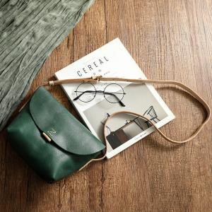 High Quality Cowhide Leather Flap Shoulder Bag