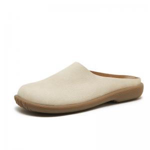 Lazy Day Leather Womens Cozy Slippers
