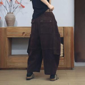 Warm Lining Winter Hippie Corduroy Pants