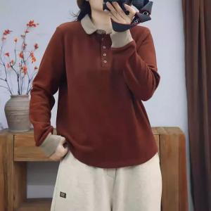 Casual Long Sleeves Dralon Polo Henley Shirt