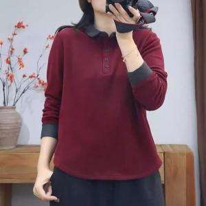Casual Long Sleeves Dralon Polo Henley Shirt