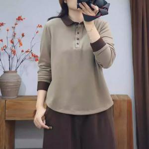 Casual Long Sleeves Dralon Polo Henley Shirt