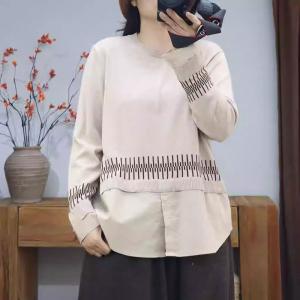 Designer Layered Oversized Knitted Sweater Shirt