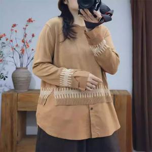 Designer Layered Oversized Knitted Sweater Shirt