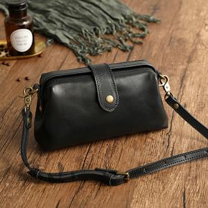 Calf Leather Handmade Crossbody Bag