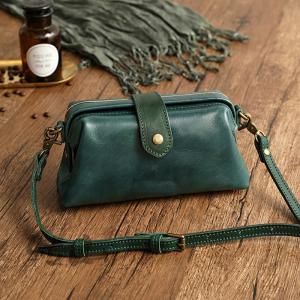 Calf Leather Handmade Crossbody Bag