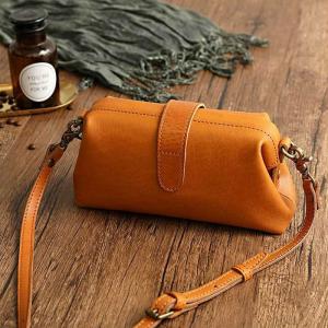 Calf Leather Handmade Crossbody Bag