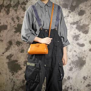 Calf Leather Handmade Crossbody Bag