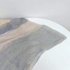 Three Colors Linen Fringed Breathable Scarf