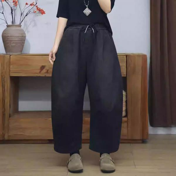 Winter Fleeced Lined Black High Rise Jeans