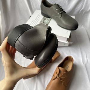 Vintage Preppy Style Tied Leather Footwear