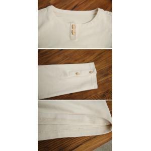 Apricot Button Decoration Pullover Sweatshirt