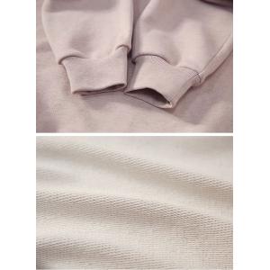 Stand Collar Baby Pink Cotton Hoodless Sweatshirt
