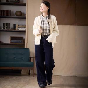 Black Oversized Gingham Ladies Shirt
