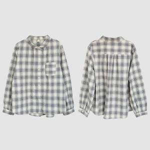 Black Oversized Gingham Ladies Shirt