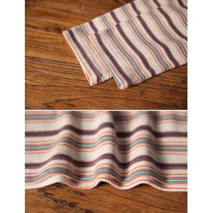 Colorful Striped High Collar Soft T-shirt