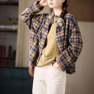 Lace Hem Check Pocket Causal Warm Sweatshirt