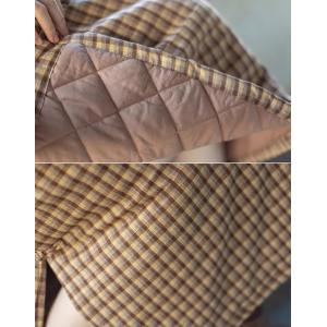 Yellow Checkers Over50  Pankou Qipao Dress