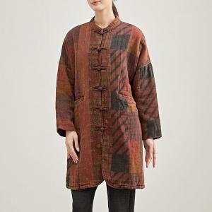 Frog Buttons Designer Linen Patterned Tunic