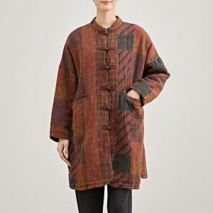 Frog Buttons Designer Linen Patterned Tunic