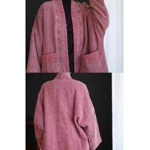 Sand-Wash Linen Plus Size Pink Coatigan