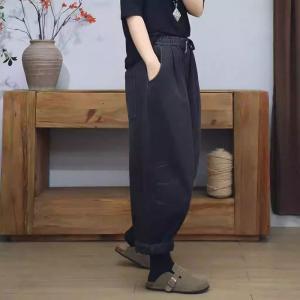 Winter Fleeced Lined Black High Rise Jeans