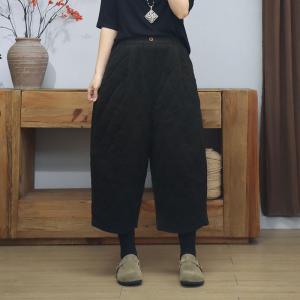 Neutral Colors Vintage Corduroy Wide Leg Pants