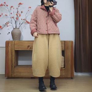 Small Plaids Designer Reversible Short Jacket
