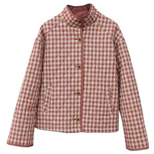 Small Plaids Designer Reversible Short Jacket