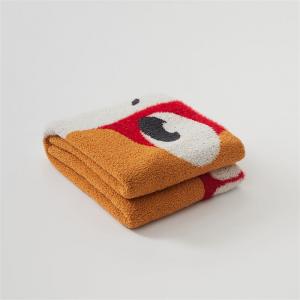 Cartoon Snake Orange Blanket