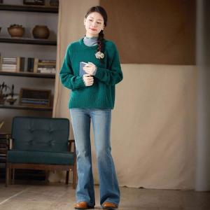 Slim-Fit Cozy High Neck Basic T-shirt