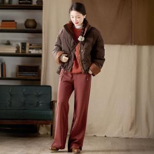 Reddish Orange Sheep Wool Jacqaurd Sweater