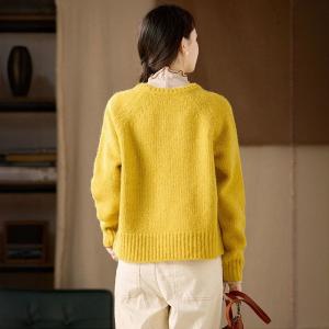 Pop Colors Crew Neck Oversized Sweater