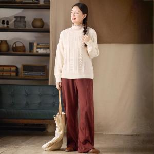 Casual Comfy Long Fleeced Straight Leg Pants