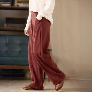 Casual Comfy Long Fleeced Straight Leg Pants