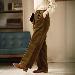 Straight Leg Winter High Rise Corduroy Pants
