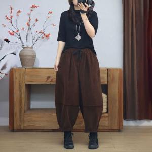 Winter Warm Lined Corduroy Hammer Pants