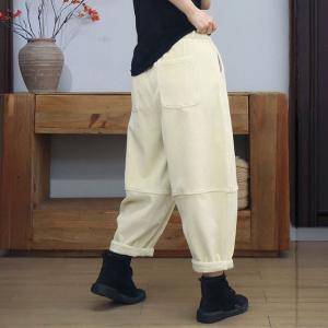 Winter Warm Lined Corduroy Hammer Pants