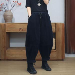 Winter Warm Lined Corduroy Hammer Pants