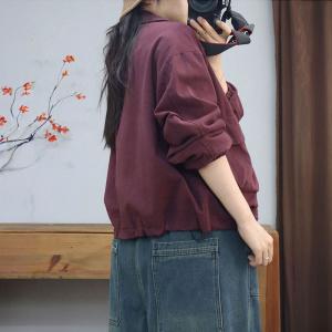 Tartan Lined Cotton Short Polo Barn Jacket